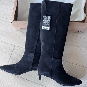 Massimo Dutti Suede Boots NWT Sz 35